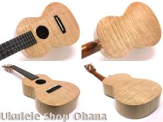 tkitki Ukulele [ECO-C++/Maple1P/Ebony]コンサート マスターグレードフィギャードメイプル #1485_3