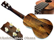 tkitki Ukulele [ECO-S Koa/limited Edition HONU] ソプラノ ハワイアンカーリーコア #1488_2