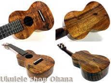 tkitki Ukulele [ECO-S Koa/limited Edition HONU] ソプラノ ハワイアンカーリーコア #1488_3