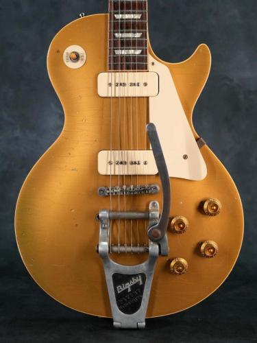 Gibson Custom Shop 1956 Les Paul Standard Gold Top Reissue Bigsby & Aged Mod