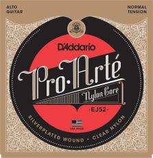 D'addario EJ52 シルバーワウンド クリアナイロン ノーマルテンションプロアルテ アルトギター弦