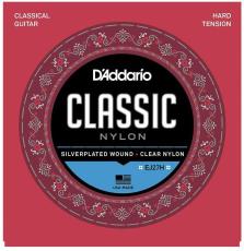 D'addario EJ27H シルバーワウンド クリアナイロン ハードテンションスチューデントクラシック クラシックギター弦