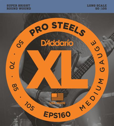 D'addario EPS160 プロスチール 50-105 ミディアムゲージエレキベース弦