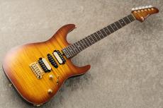 T's DST-Pro 24 5A Flame Maple -Vintage Honey Burst / Steps Black Matt Back-_2