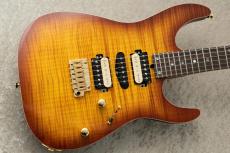T's DST-Pro 24 5A Flame Maple -Vintage Honey Burst / Steps Black Matt Back-_3