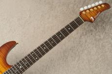 T's DST-Pro 24 5A Flame Maple -Vintage Honey Burst / Steps Black Matt Back-_5