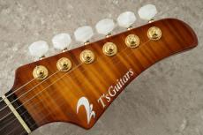 T's DST-Pro 24 5A Flame Maple -Vintage Honey Burst / Steps Black Matt Back-_6