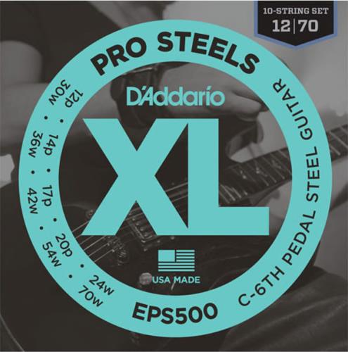 D'addario EPS500 12-70 10-StringC6thペダルスチールギター弦