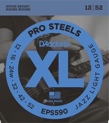 D'addario EPS590 プロスチール 12-52 ジャズライトエレキギター弦