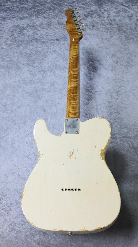 XOTiC XTC-1 5A Flame Maple Neck Medium Aged ~Vintage White Blonde