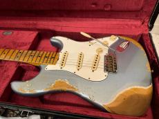 Fender Custom Shop 69 Heavy Relic Stratocaster Aged Blue Ice Metallic_2