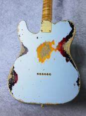XOTiC XTC-1 5A Grade Flame Maple Neck Heavy Aged ~Ice Blue Metallic over 3 Tone Burst~約2.95㎏_10