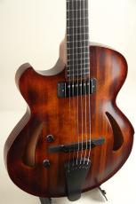 Victor Baker Model 14 Semi Hollow Mode Left Hand / Brown Burst smoke stain 2025_3