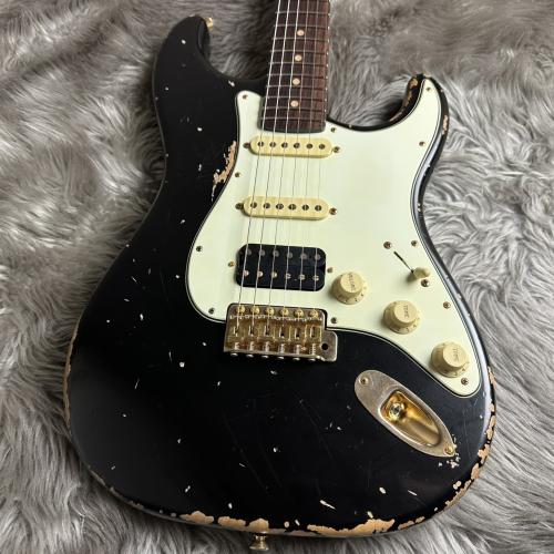 FREEDOM CUSTOM GUITAR RESEARCH O.S. Retro Series ST / Black (Played Finish)【現物画像】