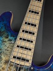 MAYONES Jabba Custom 5 -Eye Poplar AAA Top/Trans Jeans Black 3Tone Blue Burst Gloss-_6