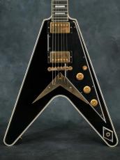 Gibson Custom Shop Flying V Custom Ebony w/Richlite Fingerboard