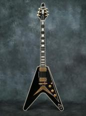 Gibson Custom Shop Flying V Custom Ebony w/Richlite Fingerboard_2
