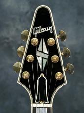 Gibson Custom Shop Flying V Custom Ebony w/Richlite Fingerboard_3