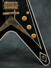 Gibson Custom Shop Flying V Custom Ebony w/Richlite Fingerboard_9