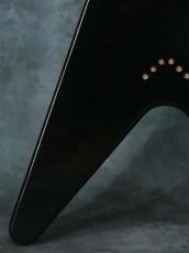 Gibson Custom Shop Flying V Custom Ebony w/Richlite Fingerboard_15