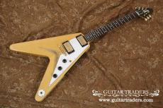 Gibson 2023 Custom Shop 1958 Korina Flying V White Pickguard VOS