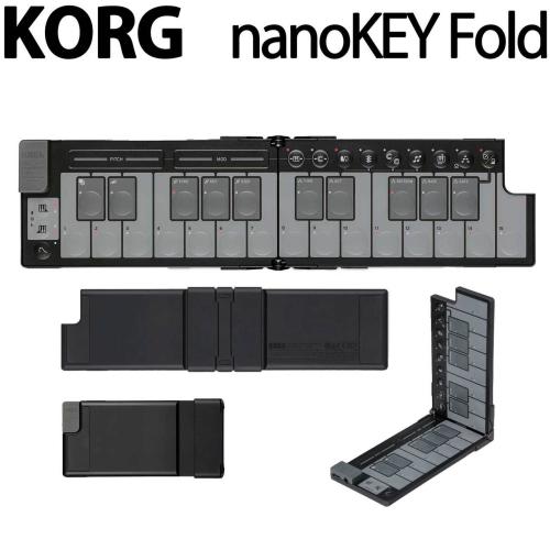 KORG nanoKEY Fold (Black) 25鍵盤 MIDIキーボード MIDIコントローラー