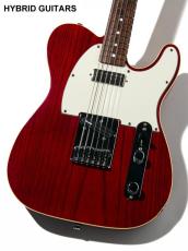 Combat Custom Order Telecaster 1-Piece Ash Trans Red