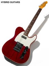 Combat Custom Order Telecaster 1-Piece Ash Trans Red_3