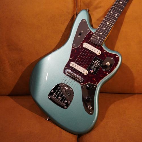 Fender American Professional Classic Jaguar, Rosewood Fingerboard, Faded Sherwood Green Metallic