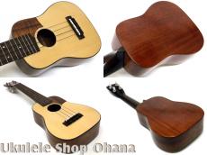 Sofla Ukes ソプラノ ベルシェイプ カスタム アディロンダック・スプルース/ホンジュラス・マホガニー(表裏1枚板)_3