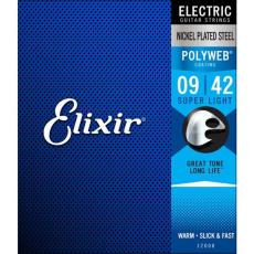 Elixir POLYWEB 09-42 スーパーライト #12000エレキギター弦