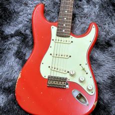 XOTiC XSC-1 Fiesta Red Medium Aged w/Roasted Flame Maple Neck【特価】【旧価格!】【約3.29kg】