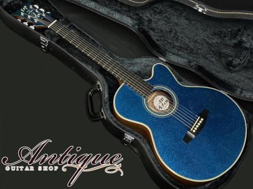 ESP Limited Edition THE ALFEE SAKAZAKI Model 2001 Blue Sparkle Top /Figured Mahogany EX+++"青野ラメ之助"
