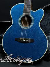 ESP Limited Edition THE ALFEE SAKAZAKI Model 2001 Blue Sparkle Top /Figured Mahogany EX+++"青野ラメ之助"_2