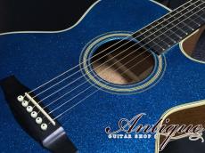 ESP Limited Edition THE ALFEE SAKAZAKI Model 2001 Blue Sparkle Top /Figured Mahogany EX+++"青野ラメ之助"_7