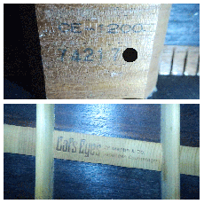 Cat's Eyes CE-1200 / Cat’s Eye and C.F Martin Double Inner Stamp・Torch Inlay・U.S.A Grover Peg・Solid Spruce Top・Solid Rosewood Side and Back・ Herringbone Binding・Under Snow flakes Inlay・Finish Pick guard 【With Or_16