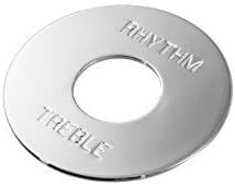 陸奥守楽器 Toggle Plate for Les Pau JOHN SYKES Chrome Metal Rhythm/Treble Ring 