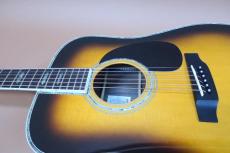 Morris TF-79K TS/ Limited Model・Solid Spruce Top・Solid Rosewood Side and Back・Vertical Logo・Abalone Hexagons Fingerboard Inlay・Body Abalone Trim and Rosette・Ebony Fingerboard and Bridge・Original Black Pick g_12