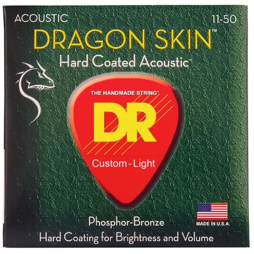 DR DRAGON SKIN DSA-11 Custom Light 011-050 アコースティックギター コーティング弦 フォスファーブロンズ【
