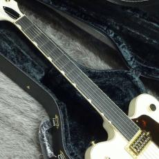 Gretsch G6609TG Players Edition Broadkaster Center Block DC Bigsby USA Full'Tron Vintage Whiteite_2