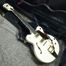 Gretsch G6609TG Players Edition Broadkaster Center Block DC Bigsby USA Full'Tron Vintage Whiteite_8