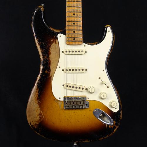Fender Custom Shop MBS 1957 Stratocaster Heavy Relic Wide Rim 2-Tone Sunburst by Dale Wilson 2023