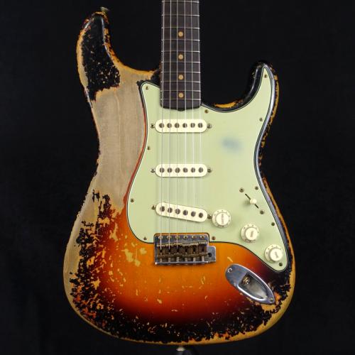 Fender Custom Shop MBS 1960 Stratocaster Ultimate Relic Wide Faded 3-Tone Sunburst by Dale Wilson