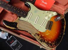 Fender Custom Shop MBS 1960 Stratocaster Ultimate Relic Wide Faded 3-Tone Sunburst by Dale Wilson_3