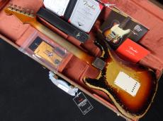 Fender Custom Shop MBS 1960 Stratocaster Ultimate Relic Wide Faded 3-Tone Sunburst by Dale Wilson_7