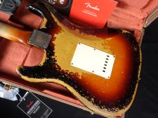Fender Custom Shop MBS 1960 Stratocaster Ultimate Relic Wide Faded 3-Tone Sunburst by Dale Wilson_8