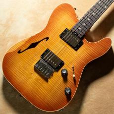 infinite Trad Fullsize T Hollow Mahogany Earl Grey Tea Burst Light Aged w/ Curtis Novak_2