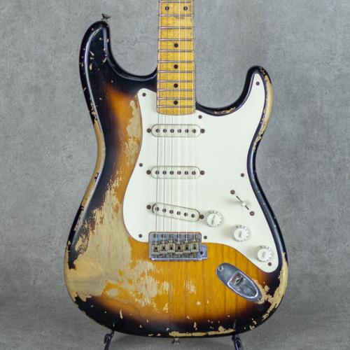 Fender Custom Shop MBS 1954 Stratocaster Heavy Relic 2 Color Sunburst Built by Dennis Galuszka