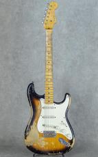 Fender Custom Shop MBS 1954 Stratocaster Heavy Relic 2 Color Sunburst Built by Dennis Galuszka_2
