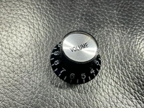 陸奥守楽器 Metric Reflector Knob Volume BK Silver Top